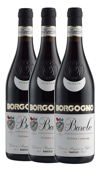 Giacomo Borgogno Riserva Cannubi MV 3 Pack Barolo, Italy